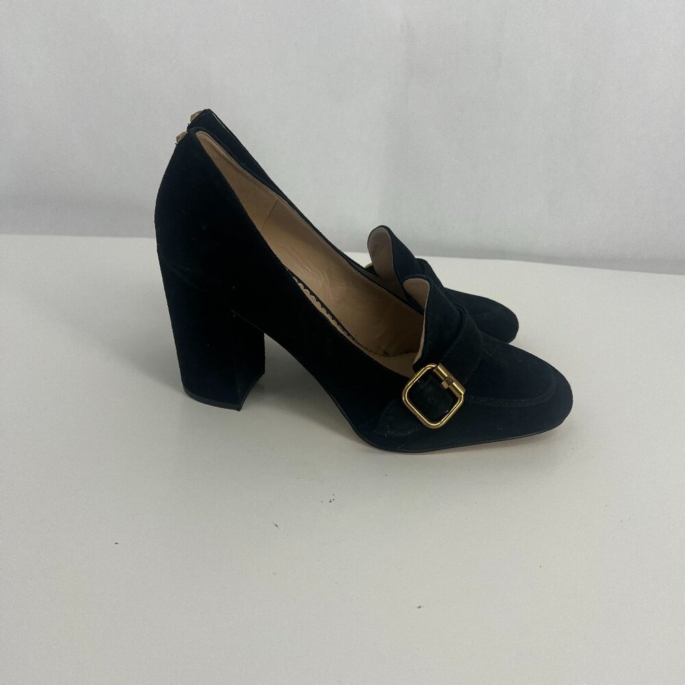 Sam Edelman Black Heels with Gold Accent